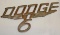 Dodge 6 Motor Car Co Radiator Script