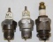Group of 3 Packard Motor Car Co Spark Plugs AC and Champion