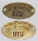 Pair of Packard Motor Car Co of Chicago Identification Tags