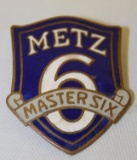 Metz Master Six Motor Car Co Radiator Emblem Badge