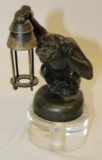BouBou Illuminating Monkey by LeVerrier Radiator Mascot Hood Ornament