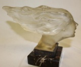 Glass Womans Head by Red-Ashay Radiator Mascot Hood Ornament