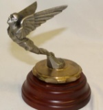 1925 Winged Icarus Radiator Mascot Hood Ornament by F. Bazin