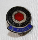 Packard Motor Car Co Sales 5 year Anniversary Pin