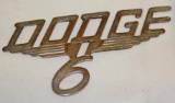 Dodge 6 Motor Car Co Radiator Script