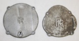 Pair of Rolls Royce Motor Car Co Engine Cover Plates