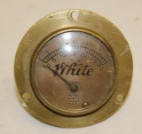 White Automobile Brass Pressure Gauge