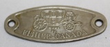Fisher-Canada Automobile Body Tag Emblem