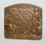 French L'aude Committee Racing Medallion Rally Badge