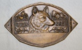 German Foxhunt Motorcycle Automobile Racing Medallion Rally Badge