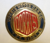 Dorris Motor Car Co Brass Hubcap