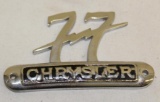 Chrysler 77 Automobile Emblem Badge
