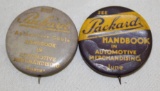 Pair of Packard Motor Car Co Salesman Pins