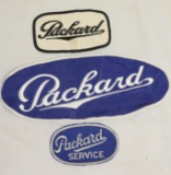 Group of 3 Packard Motor Car Co Script Patches