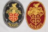 Pair of Packard Motor Car Co Crest Patches