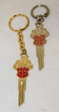 Pair of Packard Motor Car Co Crest Keys