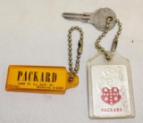 Pair of Packard Motor Car Co Keychains