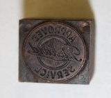 Packard Motor Car Co Approved Service Stamp