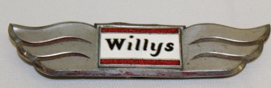 Willys Motor Car Co Radiator Emblem Badge