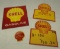 Group of Four Shell Decals