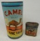 Pair of Camel Tire Cans