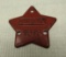 California 1919 Star Shape License Plate Tag