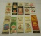 Group of Ten Gas and Oil Matchbook Covers
