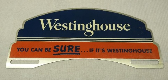 Westinghouse License Plate Topper