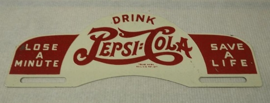 Pepsi Cola License Plate Topper