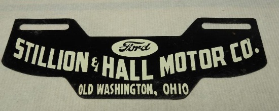 Ford Stillion & Hall License Plaet Topper