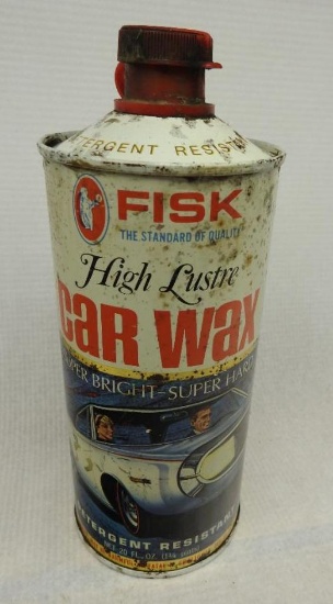 Fisk Car Wax Cone Top Can