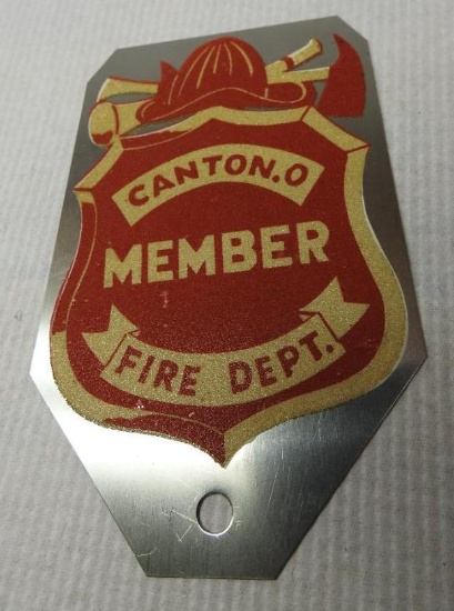 Canton, Ohio Fire Dept License Plate Topper