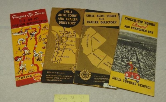Group of Four Shell Touring Guides
