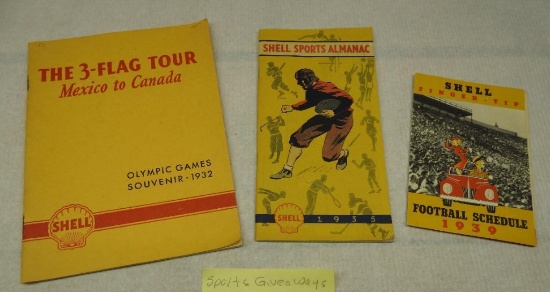 Group of Three Shell Sports Booklet