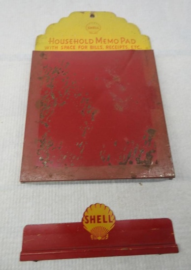 Shell Memo Pad Holder and Metal Clip