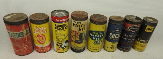 Group of Eight Medium Size Tire Repair Kits