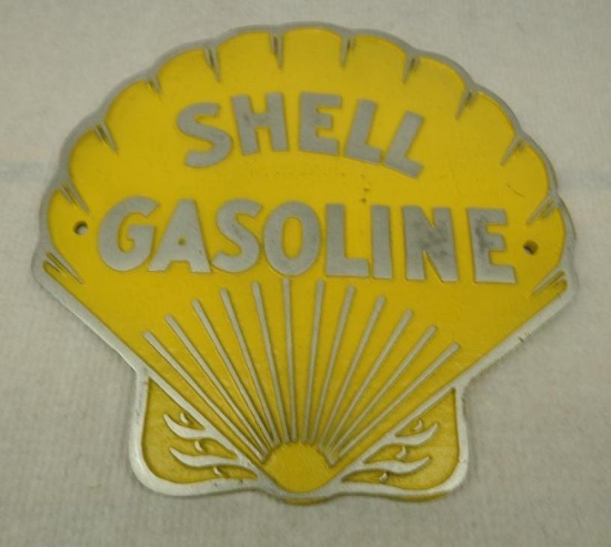 Shell Gasoline Cast Aluminum Sign