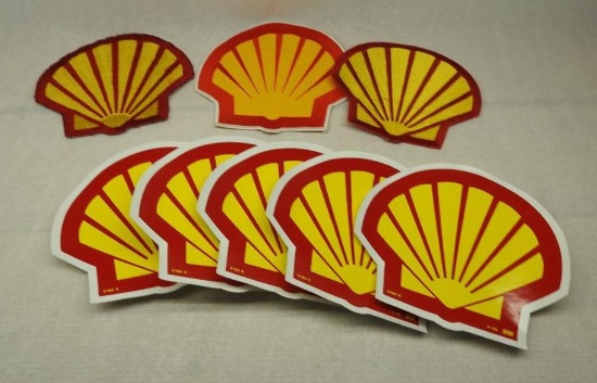 Group of Newer Shell Patches and Decals