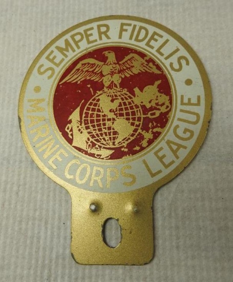 Marine Corps League License Plate Topper