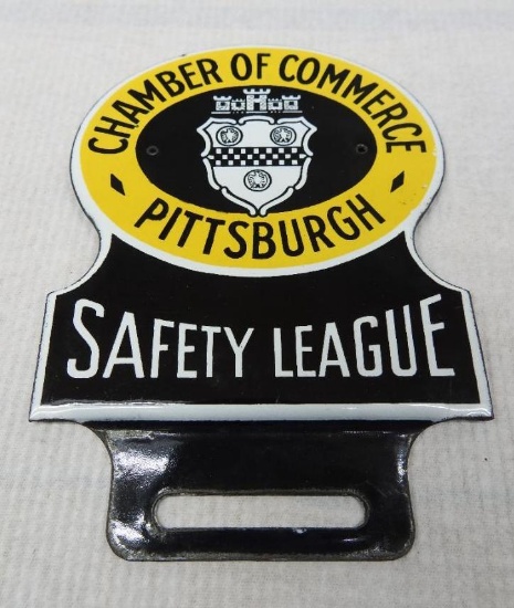 Pittsburgh Safety League License Plate Topper