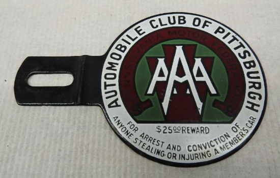 Pittsburgh AAA License Plate Topper