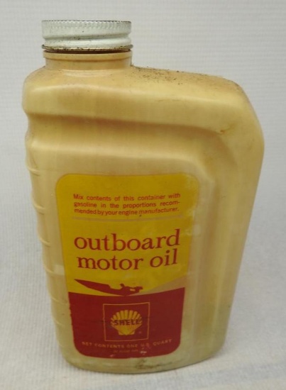 Shell Outboard Motor Oil Quart Can