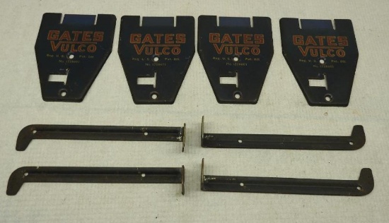 Group of Four Gates Vulco Rack Signs