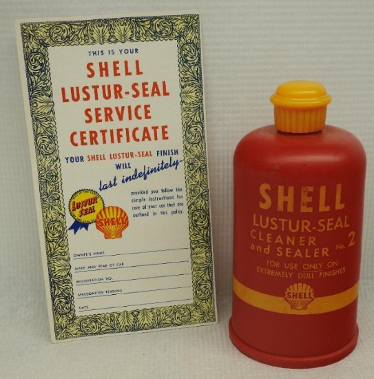 Shell Lustr-Seal (Red) Bottle