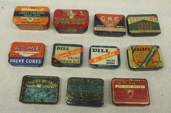 Group of Tire Valve Tins
