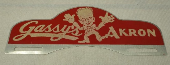 Gassy's Akron License Plate Topper