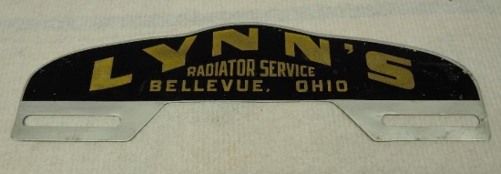 Lynn's Radiator Service License Plate Topper