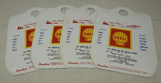 Group of Four Shell Vinyl Litterbags