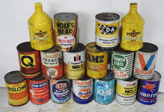 Group of 15 Quart Cans