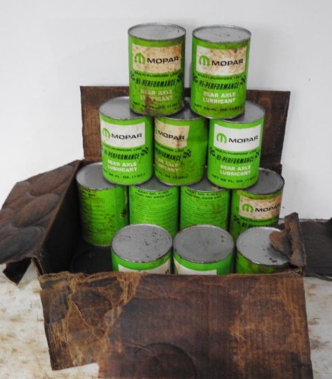 Group of 12 Mopar Rear Axle Quart Oil Cans